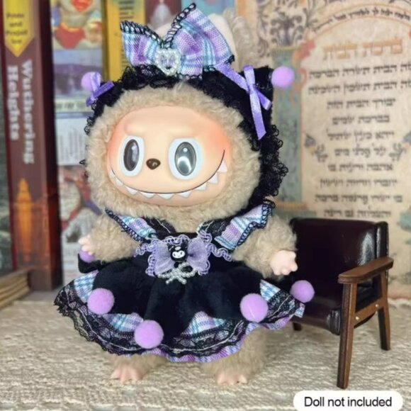 Labubu Kuromi outfit 2 pcs no doll - Picture 3 of 5